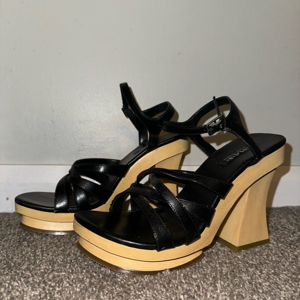 Vintage Splash wooden heels! Size: 7 1/2